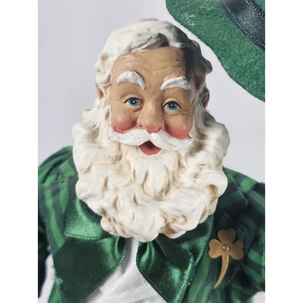 Clothtiques Possible Dreams Top O' The Mornin' St. Patrick's Irishman Santa